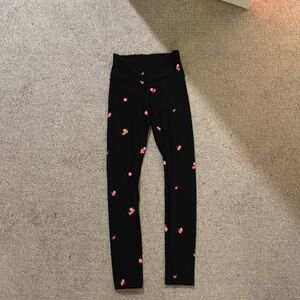 cherry blossom leggings!! size XS